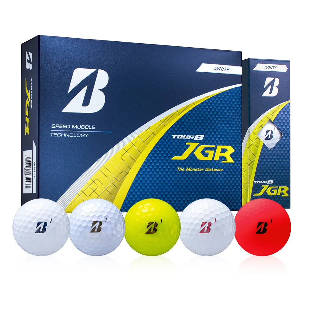 ブリヂストン TOUR B JGR 2025年モデル ゴルフボール5色とパッケージ