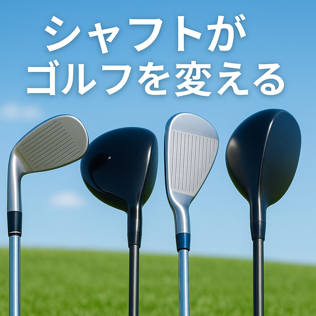ゴルフシャフト選びでスコアアップを目指す解説記事のアイキャッチ画像